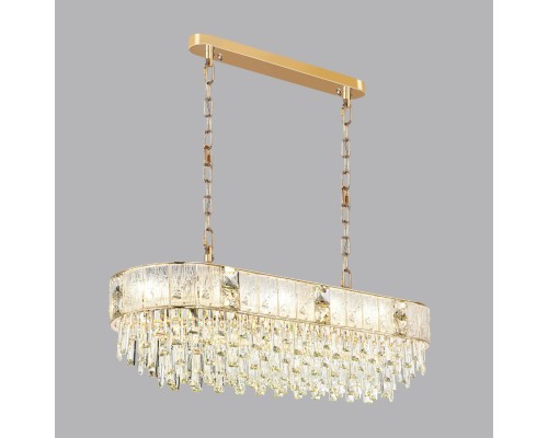 5070/14 HALL (В 2-Х КОРОБКАХ) ODL24 499 золото/прозрачный/матовый/металл/хрусталь/стекло Люстра E14 14*40W FIESTA