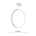 7625/DL PALE SN 216 Светильник пластик/белый/серебристый LED 48Вт 4000К D400 IP43 RINGO