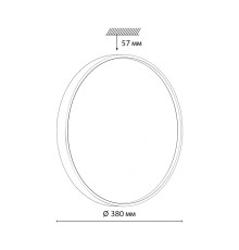 7745/DLN COLOR SN 127 Светильник светодиодный потолочный пластик/белый/синий LED 48Вт 3000/4000/6000К D380 IP43 CCT MAVIC