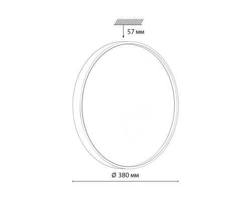 7745/DLN COLOR SN 127 Светильник светодиодный потолочный пластик/белый/синий LED 48Вт 3000/4000/6000К D380 IP43 CCT MAVIC