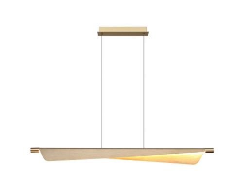 7017/24LB HIGHTECH ODL25 319 Подвесной светильник c сенсорн. выкл (диммер яркости) металл/акрил латунь брашинг IP20 24W CRI 90 3000K 220V LINEA