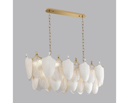 5051/14 HALL ODL24 517 золото/белый/прозрачный/металл/фарфор/стекло Люстра E14 14*40W PORCELA