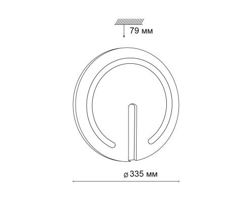 3041/CL COLOR SN 000 Светильник пластик/белый/хром LED 30Вт 4000К D335 IP43 BUTTON