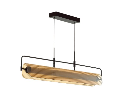 5056/35L L-VISION ODL24 387 черный/янтарный/металл/стекло/акрил Люстра LED 35W 3000К LINER
