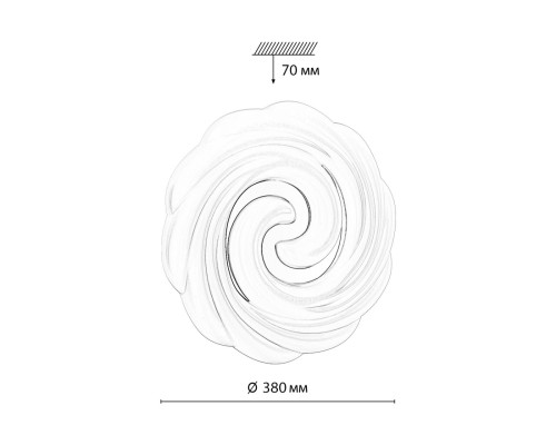 7675/DL PALE SN 000 Светильник пластик/белый/серебристый LED 48Вт 3000-6000К D380 IP43 пульт ДУ AGAP