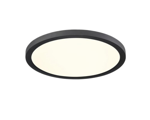 7788/24L MITRA LED SN 537 Светильник пластик/белый/черный LED 24Вт 3000/4000/6500К D300 IP44 CCT/датчик движения NEBULA BLACK