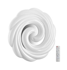 7675/DL PALE SN 000 Светильник пластик/белый/серебристый LED 48Вт 3000-6000К D380 IP43 пульт ДУ AGAP