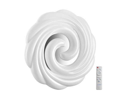 7675/DL PALE SN 000 Светильник пластик/белый/серебристый LED 48Вт 3000-6000К D380 IP43 пульт ДУ AGAP