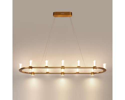 7144/65L HIGHTECH ODL26 515 светильник античная бронза/акрилл/металл IP20 LED 69W 3830Лм 3000K 180° 220V DEFANCE