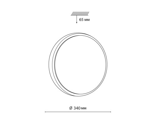 7628/CL PALE SN 000 Светильник пластик/белый/беленый под дерево LED 30Вт 4000К D340 IP43 LOSTA
