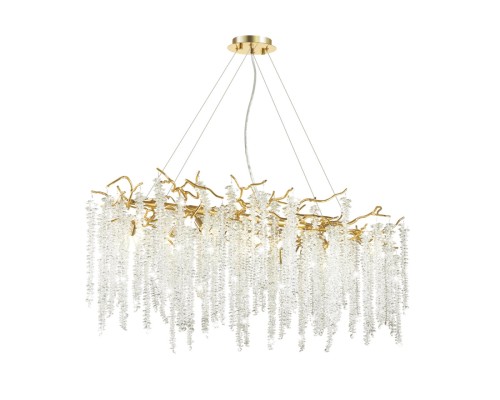 5005/12 HALL ODL23 487 золотой/прозрачный металл/хрусталь Люстра G9 12*40W BANCHE