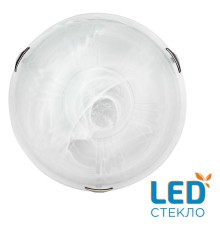 7601/DL SNOK SN 000 Светильник стекло/белое/хром LED 48Вт 4000K D405 IP20 LUFE