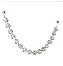 5085/64L L-VISION ODL25 565 золото/прозрачный/металл/акрил Подвес- бусы LED 64W 4000K 3200Лм JEMSTONE