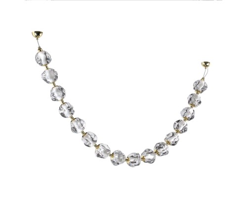 5085/64L L-VISION ODL25 565 золото/прозрачный/металл/акрил Подвес- бусы LED 64W 4000K 3200Лм JEMSTONE