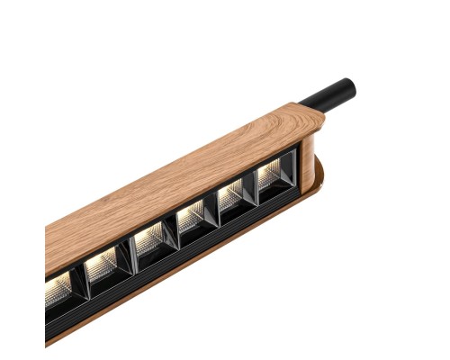 7018/40LB HIGHTECH ODL25 319 Подвесной светильник c сенсорн. вкл. цв. тем-ры 2700-4000-5500K металл/акрил окраш под дерево IP20 40W CRI 90 220V PUNTO