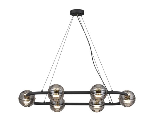 5041/60LA L-VISION ODL24 531 черн./золото/дымчатый/металл/стеко Люстра LED 60W 4000К 1526Лм TRONI