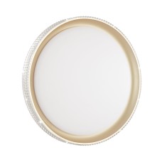 3054/DL PALE SN 000 Светильник пластик/белый/золотистый LED 48Вт 3000-6300K D395 IP43 пульт ДУ SHINY