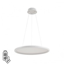 8380/45L LEDIO LN белый, металл/акрил Умная люстра подвесная с ПДУ и голосовым управлением LED 45W 3000-6500К 220V ALIS SMART