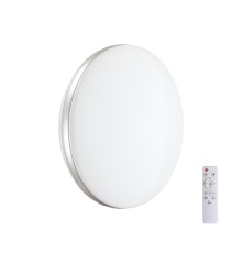 7625/EL PALE SN 000 Светильник пластик/белый/серебристый LED 72Вт 3000-6300K D500 IP43 пульт ДУ RINGO