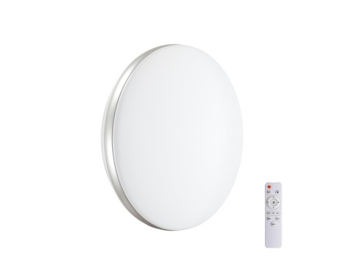 7625/EL PALE SN 000 Светильник пластик/белый/серебристый LED 72Вт 3000-6300K D500 IP43 пульт ДУ RINGO