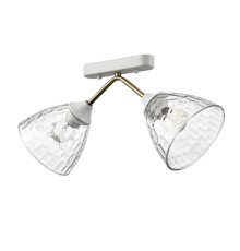 8151/2C COMFI LN 000 белый/античная бронза/прозрачный, металл/стекло Потолочный светильник Е27 2*60W 220V TATA