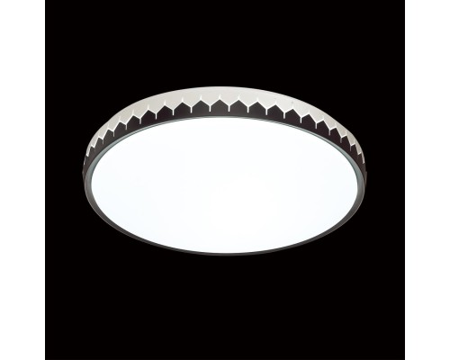 3053/EL PALE SN 000 Светильник пластик/белый/черный LED 72Вт 3000-6300К D490 IP43 пульт ДУ DORTA