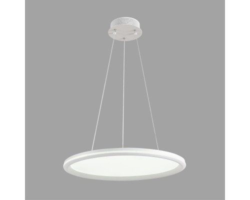 8380/45L LEDIO LN белый, металл/акрил Умная люстра подвесная с ПДУ и голосовым управлением LED 45W 3000-6500К 220V ALIS SMART