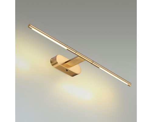 6635/7WL HIGHTECH ODL24 177 металл/античная бронза/акрил Настенный светильник IP20 LED 7W 3000K/4000K/6000K (перекл ч/з тумблер) 220V ALEDO