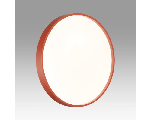 7744/DL COLOR SN Светильник светодиодный потолочный пластик/белый/красный LED 48Вт 3000-6000К D380 IP43 пульт ДУ MAVIC