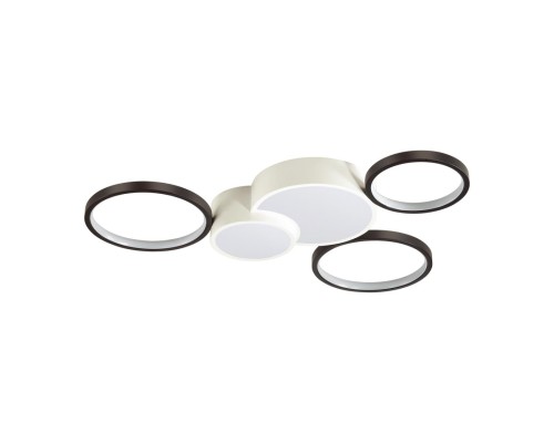 5253/80CL LEDIO LN23 белый, черный Люстра потолочная LED 80W 5280Лм 220V NORBERT