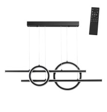 359183 OVER NT23 164 черный Светильник подвесной диммируемый, в комплекте пульт ДУ IP20 LED 4000К 116W 220V ONDO