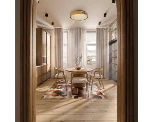 7721/65L AVRA LED SN 36 Светильник металл/пластик/белый/черный/дерево LED 65Вт 3000-6000K D450 IP20 пульт ДУ CORAGGIO