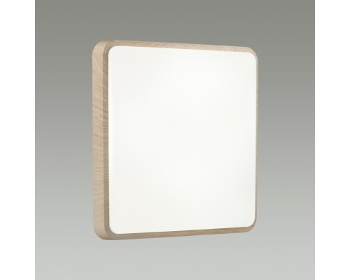 7608/EL PALE SN 028 Светильник пластик/белый/бежевый под дерево LED 72Вт c ДУ 3000-4200-6300К 480x480  IP43 MERTO