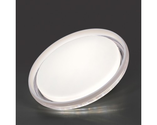 7697/DL MARON SN 93 Светильник пластик/белый/прозрачный LED 48Вт 3000-6000K D455 IP43 пульт ДУ HANI