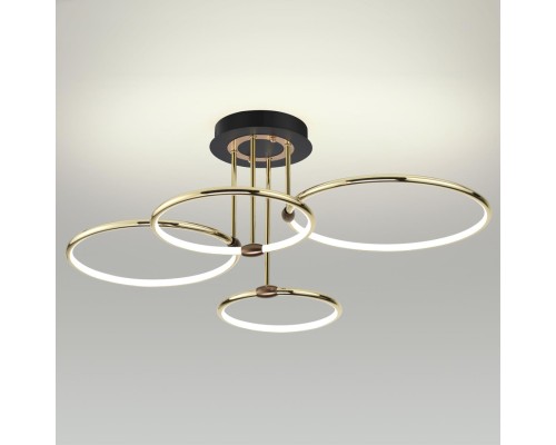 5283/96CL LEDIO LN23 071 золотой, коричневый Люстра потолочная LED 96W 3000-6000K 4546Лм 220V URSULA