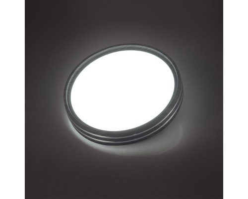 7604/EL PALE SN 022 Светильник пластик/белый/венге/хром LED 72Вт с ДУ 3000-6000К D500 IP43 пульт ДУ TROSTO