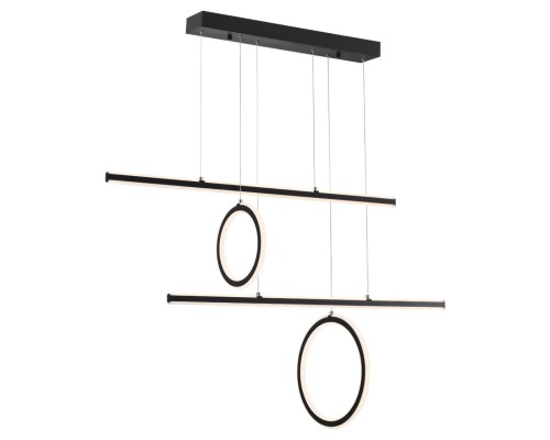 359183 OVER NT23 164 черный Светильник подвесной диммируемый, в комплекте пульт ДУ IP20 LED 4000К 116W 220V ONDO