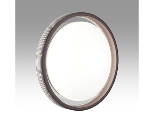 7698/DL MARON SN 94 Светильник пластик/кофе/прозрачный LED 48Вт 3000-6000K D475 IP43 пульт ДУ MEDEN