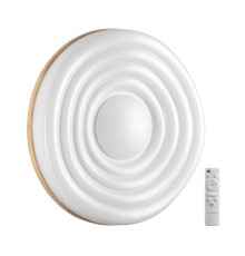 7674/EL PALE SN 152 белый/натуральное дерево LED 70Вт 3000-6000К D470 IP43 пульт ДУ FASS WOOD