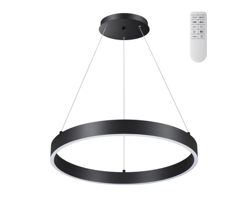 358959 OVER NT22 черный Светильник подвесной диммируемый, в комплекте пульт ДУ (2.4G) IP20 LED 3000К~6000К 50W 220V ITER