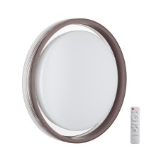 7698/DL MARON SN 94 Светильник пластик/кофе/прозрачный LED 48Вт 3000-6000K D475 IP43 пульт ДУ MEDEN