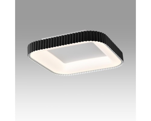 7768/56L AVRA LED SN 578 Светильник металл/белый/черный LED (56Вт+14Вт) 3000-6000K 500х500 IP43 пульт ДУ+подсветка SHARMEL