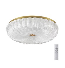 7719/60L PIKO LED SN 40 Светильник металл/стекло/прозрачный/золотой LED 60Вт 3000-6500K D500 IP20 пульт ДУ TESORO