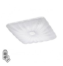 7730/72L PIKO LED SN Светильник металл/пластик/белый/прозрачный LED 72Вт 3000-6000K 490х490 IP20 пульт ДУ FORTUNA