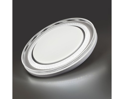 7642/EL MARON SN 128 Светильник пластик/серебрист. LED 70Вт 3000-6000K D490 IP43 пульт ДУ SUZY SILVER