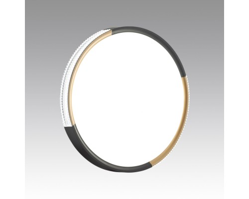 7629/DL PALE SN 033 Светильник пластик/белый/черный/золотистый LED 48Вт c ДУ 3000-6000К D400 IP43 пульт ДУ VELIO