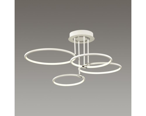 5282/96CL LEDIO LN23 белый, хром Люстра потолочная LED 96W 3000-6000K с пультом ДУ 4546Лм 220V URSULA