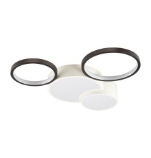 5253/64CL LEDIO LN23 белый, черный Люстра потолочная диммир. с ДУ LED 64W 4224Лм 220V NORBERT