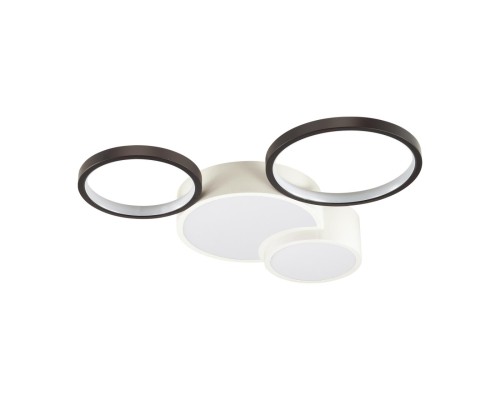 5253/64CL LEDIO LN23 белый, черный Люстра потолочная диммир. с ДУ LED 64W 4224Лм 220V NORBERT