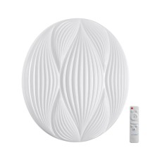 7686/DL PALE SN 156 Светильник пластик/белый LED 48Вт 3000-6000К D380 IP43 пульт ДУ HIMAR